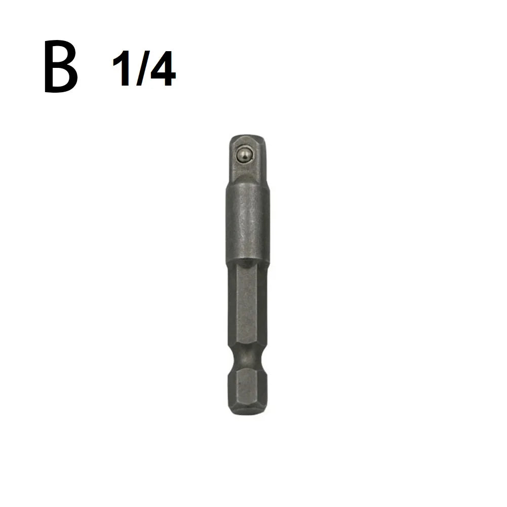 Drill Socket Adapter Hex Shank Extension Bar Set 1/4" 3/8" 1/2" Socket Adapter Set Babs B