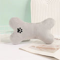 Cartoon Pet Bone Plush Cushion – Cute Seat & Back Support Pillow Plush Throw Cushion Babs gray