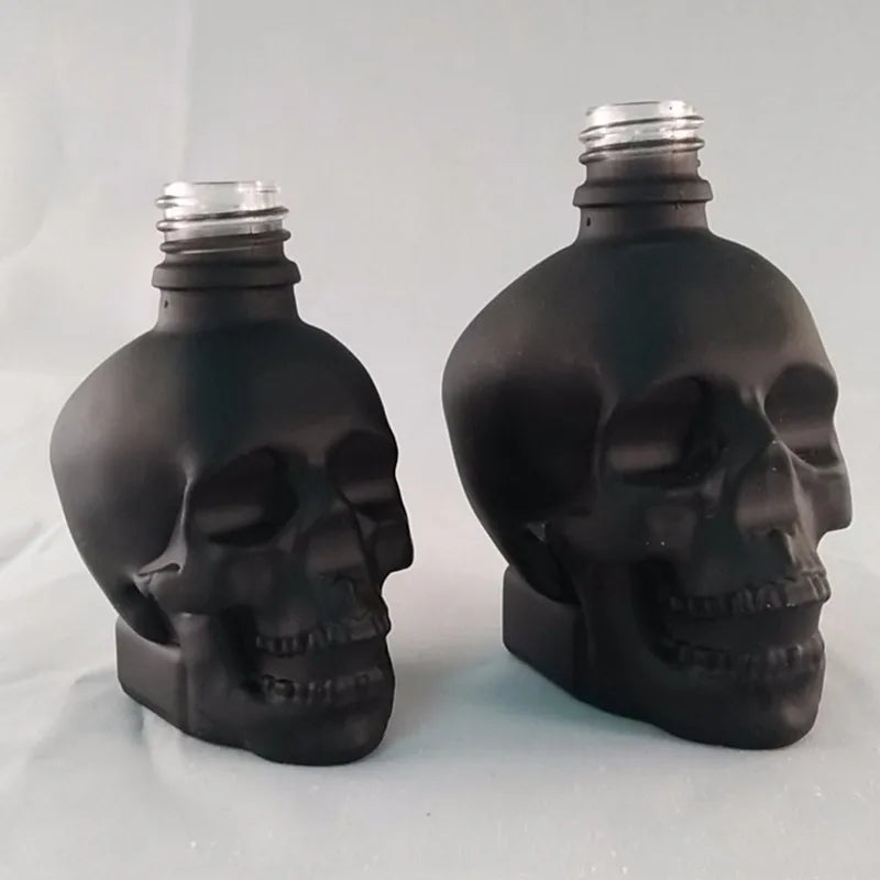Black Skull Glass Dropper Bottles 30ml & 60ml – Essential Oils Glass Dropper Bottle Babs