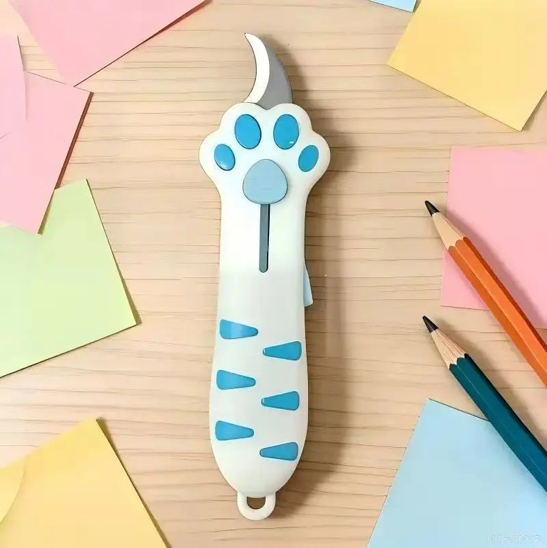 Mini Cat Paw Utility Knife – Cute Box Cutter for Crafts Utility Knife Babs Blue