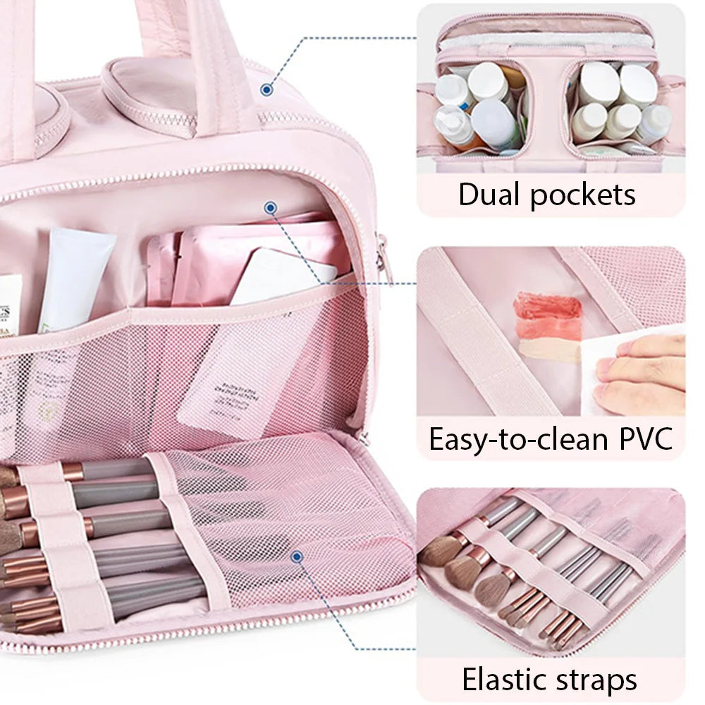 Large Waterproof Travel Toiletry & Makeup Organizer Bag Travel Toiletry Bag Babs