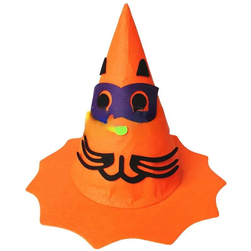 Halloween Pumpkin Hat | Kids & Adults Costume Prop – Orange Halloween Costume Hat Babs 5a One size