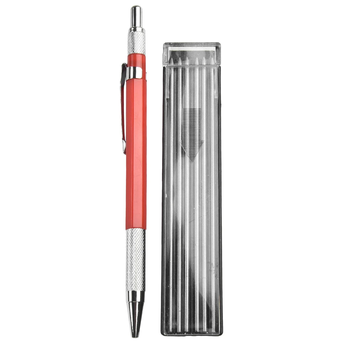 Mechanical Welder's Metal Marker Pencil + 12 Silver Refills Metal Marker Pencil Babs A
