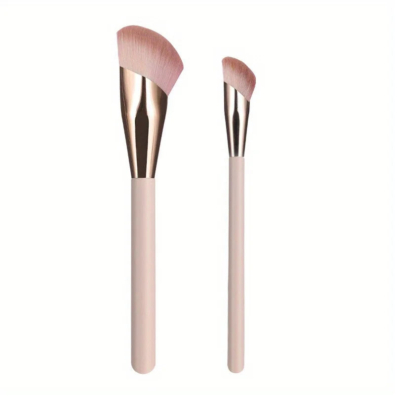 2-Piece Slanted Foundation & Contour Makeup Brush Set Makeup Brush Set Babs 2pcs
