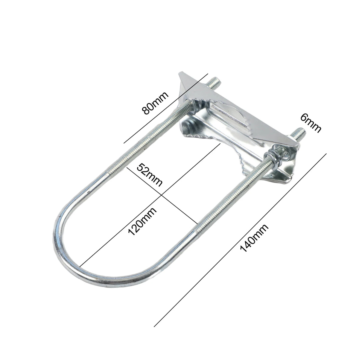 Heavy Duty Antenna Mast Clamp U-Bolt Mounting Bracket Antenna Mast Clamp Babs