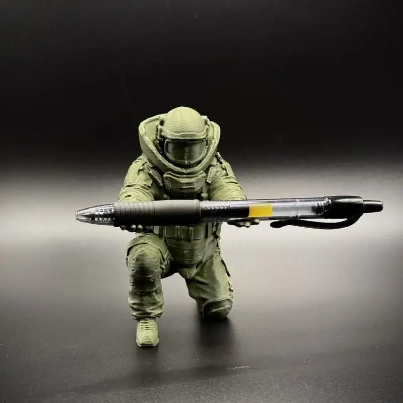 3D Printed Soldier Pen Holder – Cool Desktop Organizer Gift Desktop Pen Holder Babs