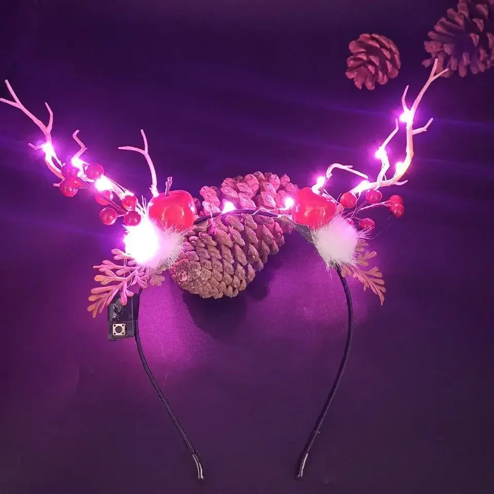 LED Glow Butterfly Flower Headband for Parties & Festivals LED Party Headband Babs