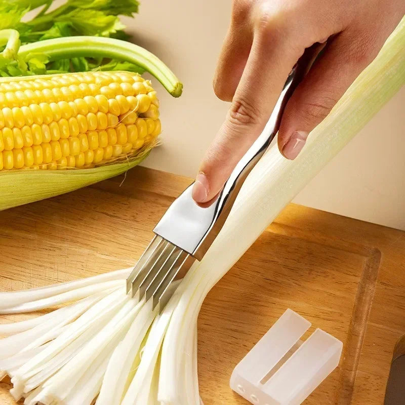 6-Blade Green Onion Slicer & Vegetable Shredder | Kitchen Tool Vegetable Slicer Tool Babs
