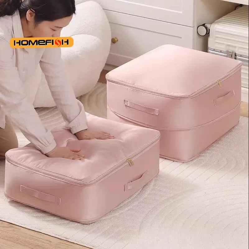 Heavy-Duty Self-Compressing Storage Bag for Clothes & Quilts Compression Storage Bag Babs