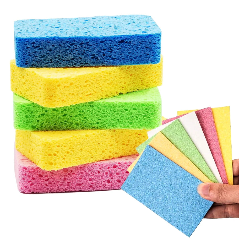 Compressed Cellulose Pop-Up Sponges – Non-Scratch Kitchen Scrubber Kitchen Cleaning Sponge Babs