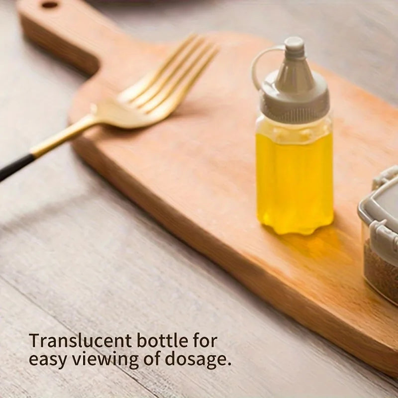 Mini Condiment Squeeze Bottles & Portable Spice Jars with Lid Condiment Squeeze Bottles Babs