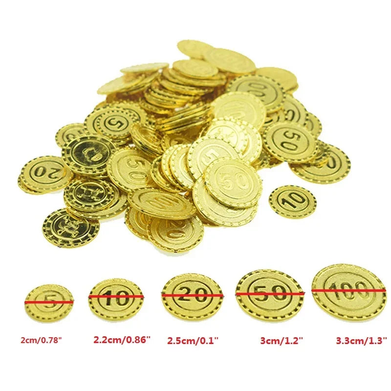 Kids Pirate Costume Accessory Set – Hat, Hook, Mask & More Costume Accessory Set Babs 20pcs pirate coin