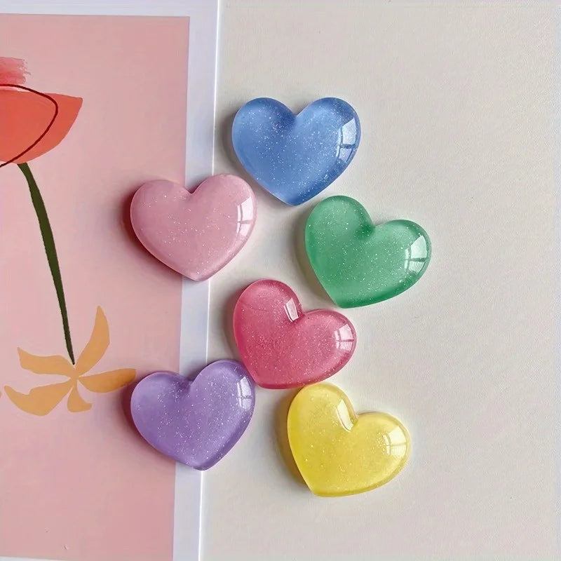12pcs Cartoon Heart Fridge Magnets – Decorative Kitchen & Office Decorative Fridge Magnets Babs