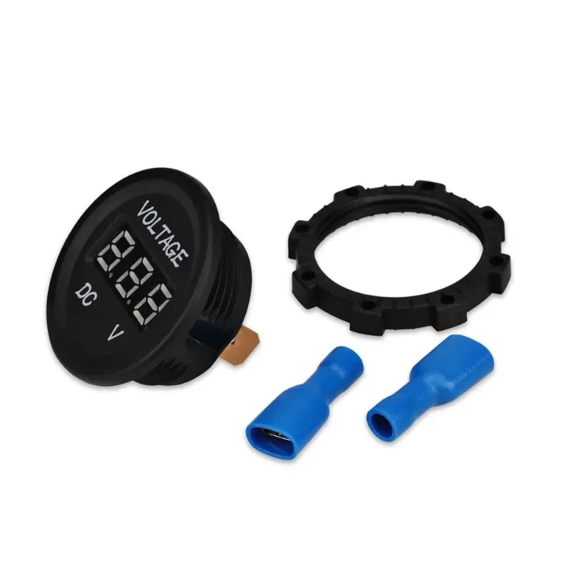 DC 12V-24V Digital Voltmeter Gauge – Waterproof, LED Display Digital Voltmeter Gauge Babs