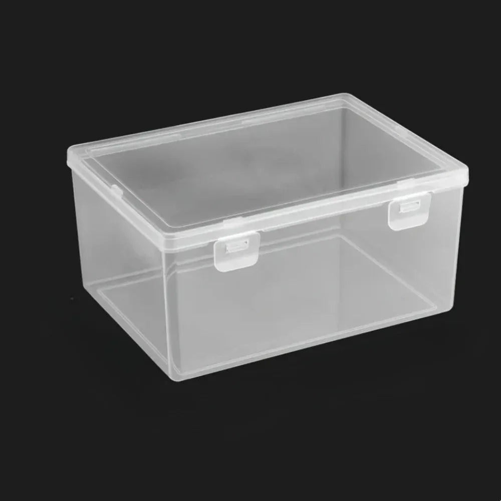 Large Clear Stackable Plastic Storage Box – Home & Office Plastic Storage Box Babs Light Grey