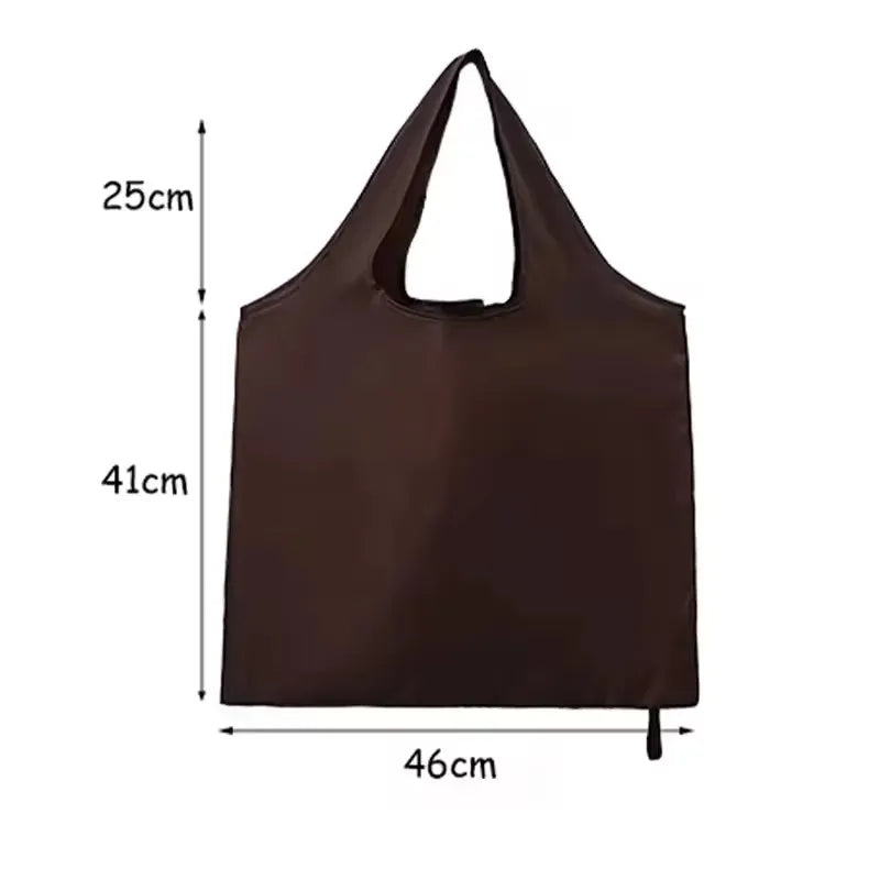 5-Pack Reusable Folding Polyester Shopping Tote Bags Reusable Tote Bag Babs