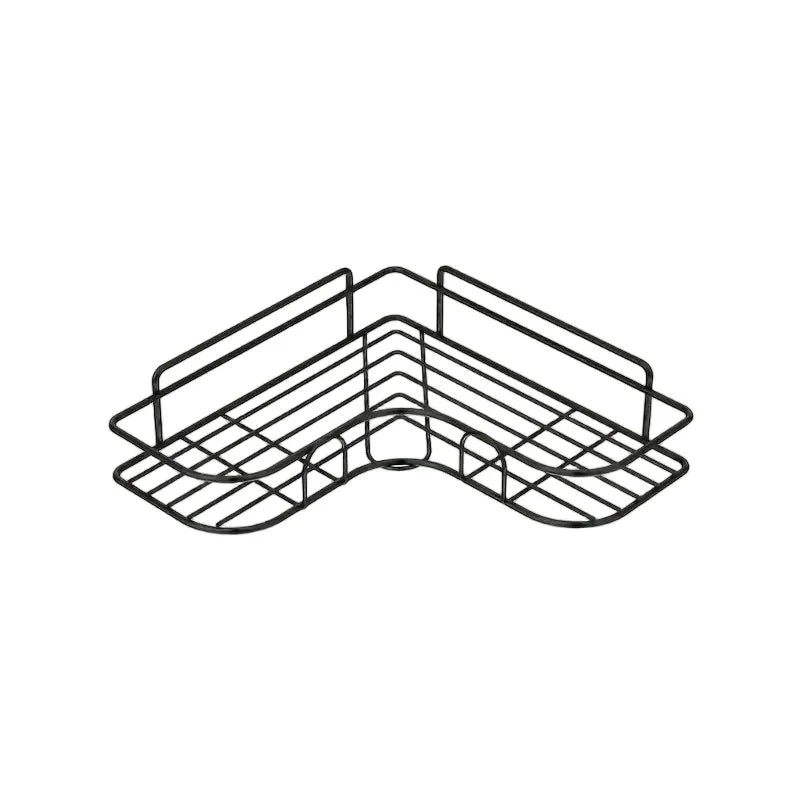 No-Drill Wall Mounted Iron Mesh Bathroom Storage Rack Wall Storage Rack Babs