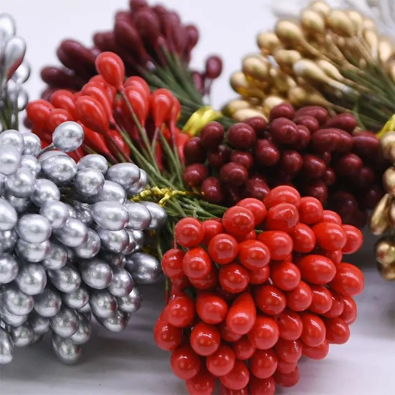 5mm Artificial Berry Stamens – DIY Wreath & Wedding Decor Artificial Flower Stamens Babs