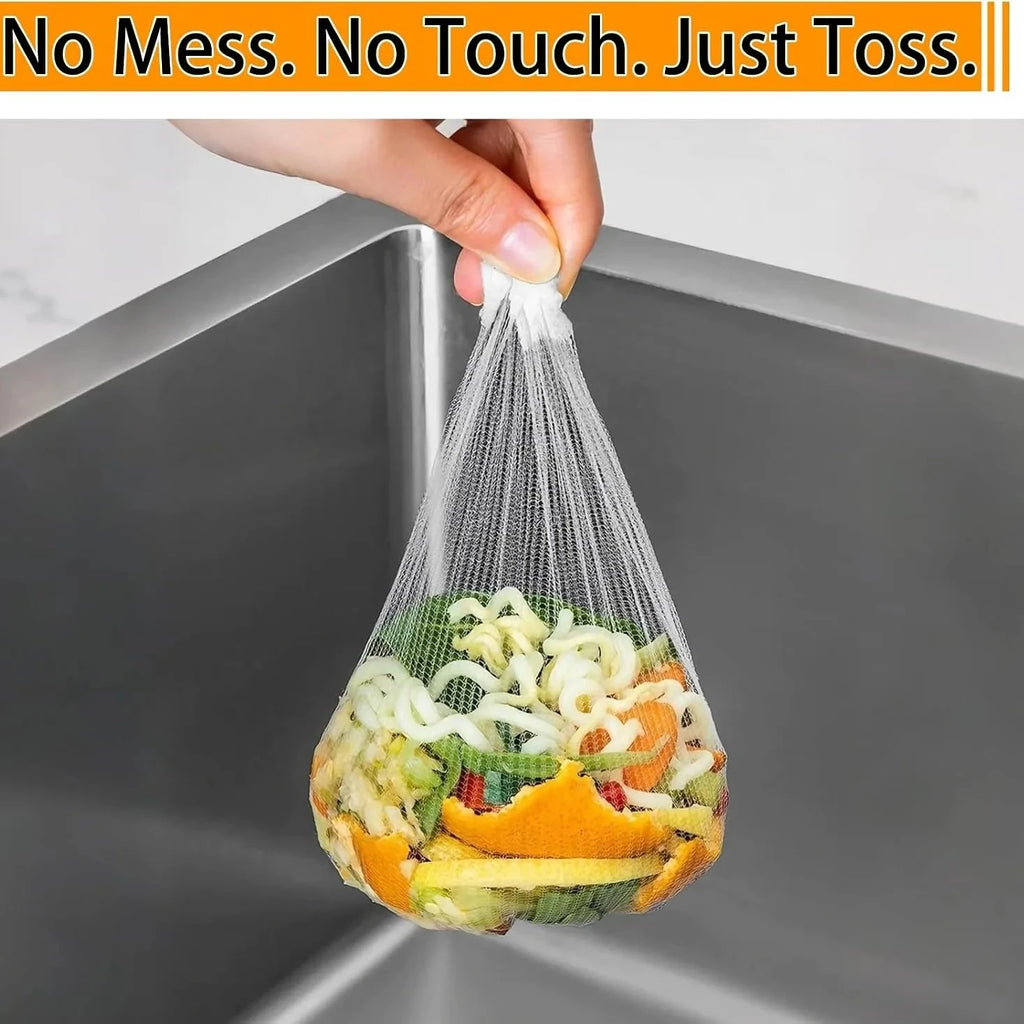 200/400Pcs Disposable Mesh Sink Strainer Bags – Drain Catcher Drain Strainer Bags Babs