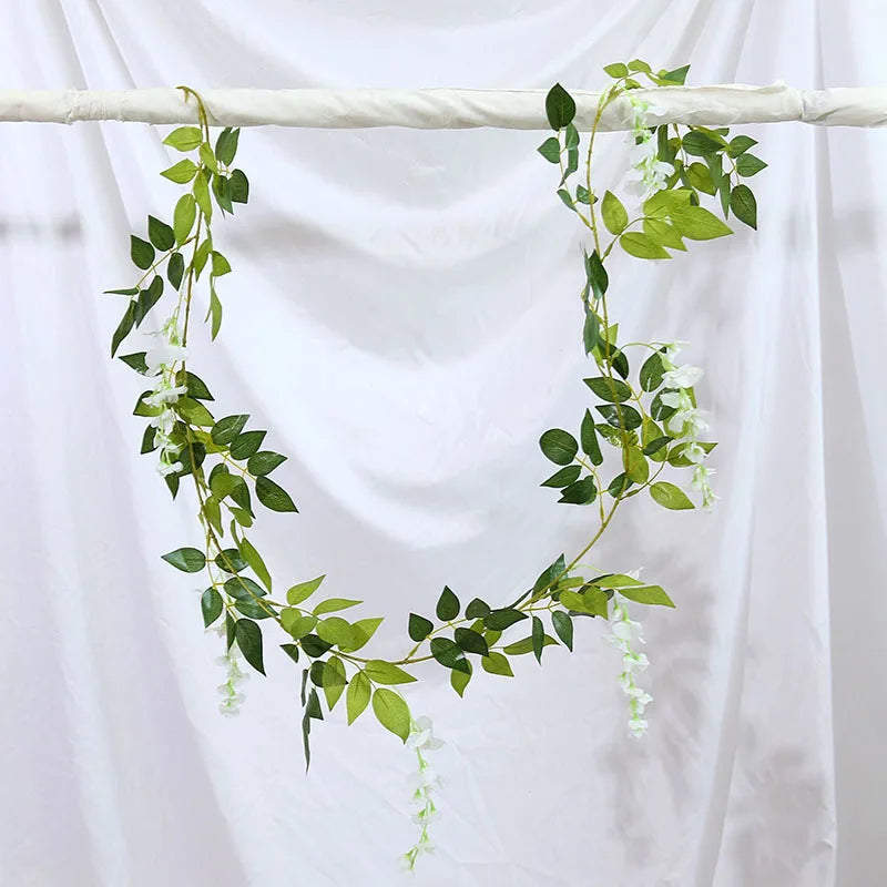Artificial Wisteria Vine Garland – Silk Ivy Flower Decor 200cm Artificial Flower Garland Babs