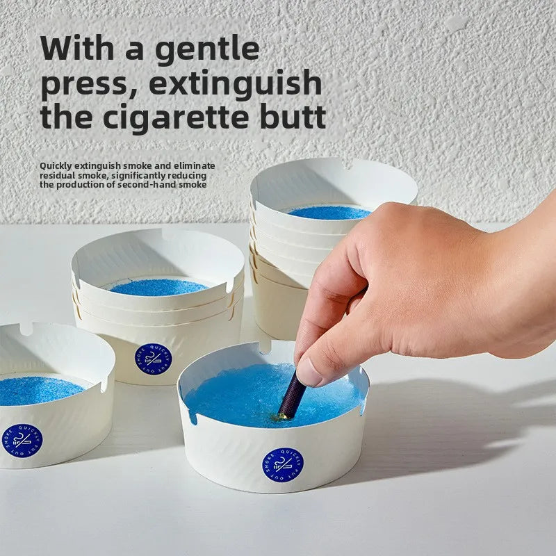 Disposable Foam Ashtray with Sand – Anti-Ash-Fly Home & Office Disposable Ashtray Babs