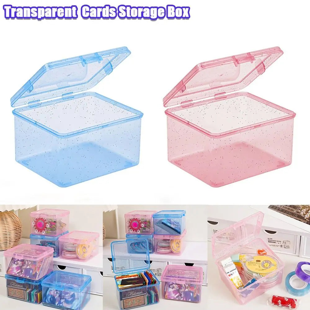 Transparent Flip Storage Box – Cards, Jewelry & Desk Organizer Flip Storage Box Babs