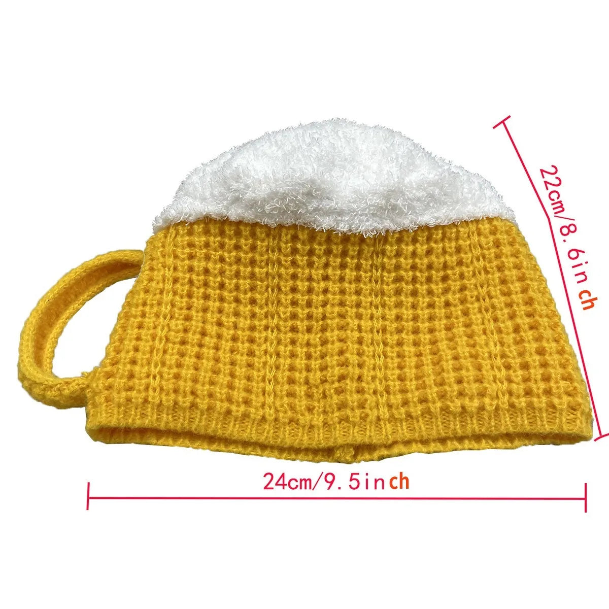 Beer Cup Knit Hat – Funny Novelty Beanie for Parties & Winter Novelty Knit Beanie Babs