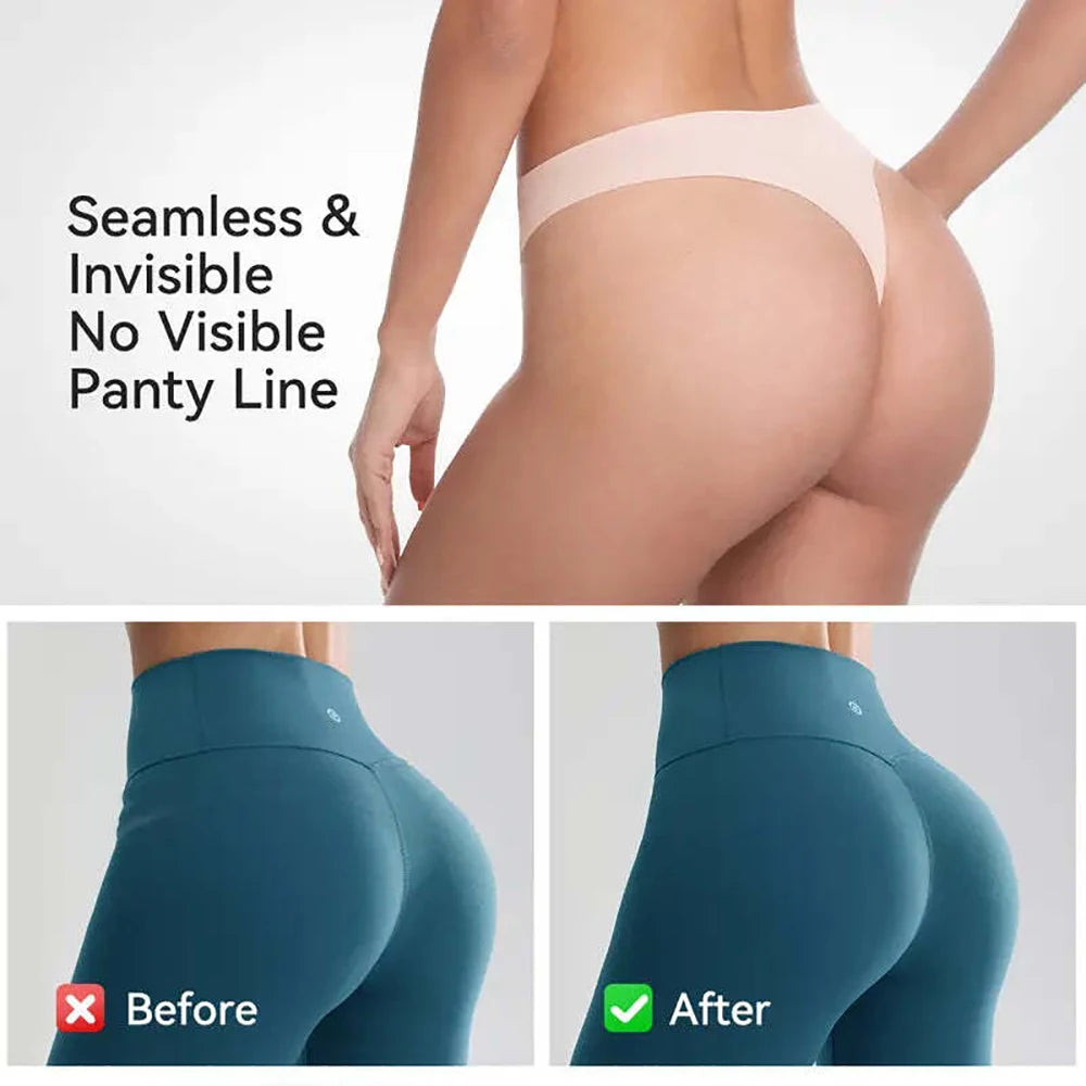 Women's Seamless No-Show Anti Camel Toe Thong Panties Seamless Thong Panties Babs