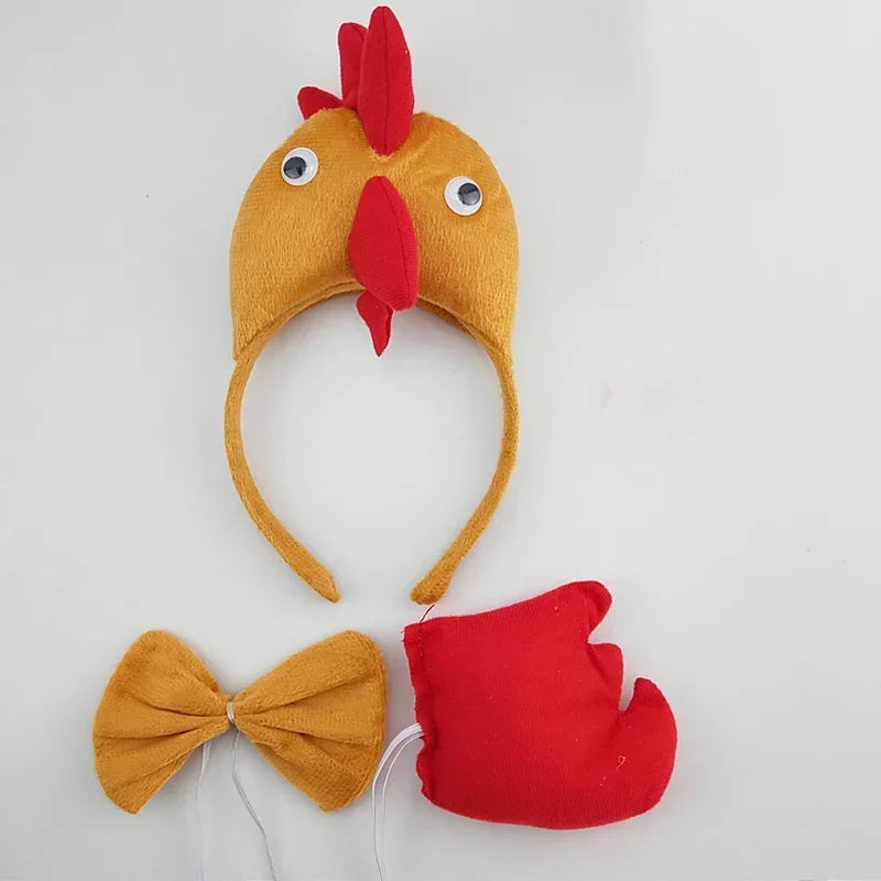 Animal Ear Headband Bow Tie Costume Set – Party & Cosplay Costume Accessory Set Babs 13