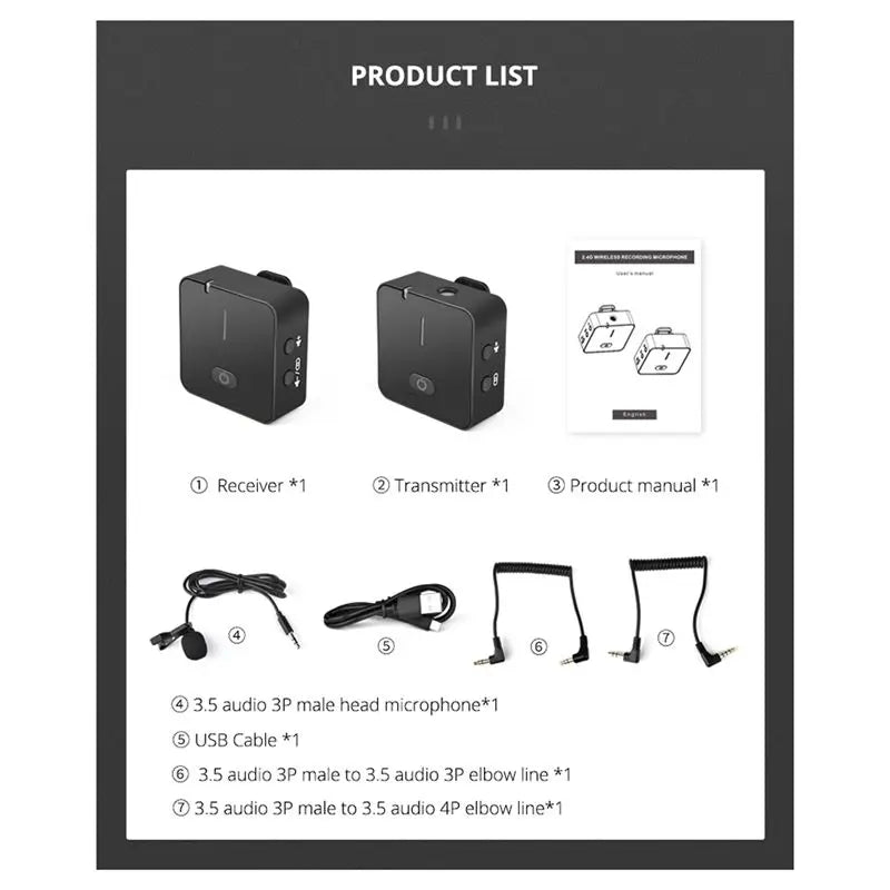 Wireless Lavalier Microphone – Pro Noise Canceling & Smart Pair Wireless Lavalier Microphone Babs