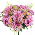 Artificial Silk Rose Bouquet – Wedding & Home Decor Flowers Artificial Flower Bouquet Babs color 6 2 pcs