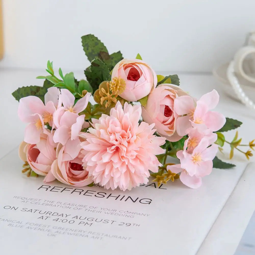 Artificial Hydrangea Silk Flowers – Home, Wedding & DIY Decor Artificial Silk Flowers Babs Pink 1 pc