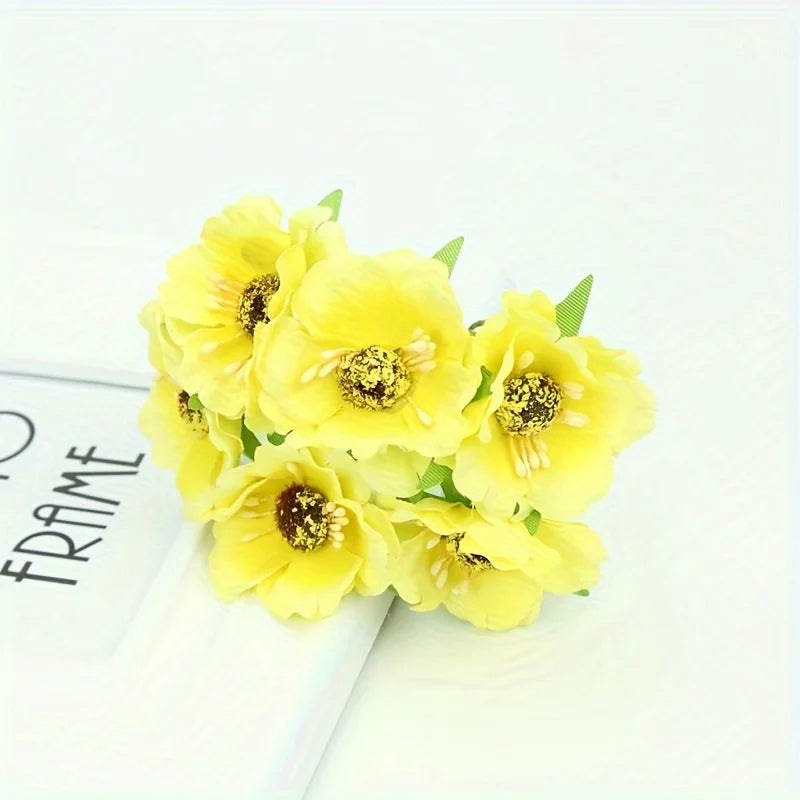 Silk Artificial Mini Flower Bouquet for Wedding & Home Décor Artificial Silk Flowers Babs