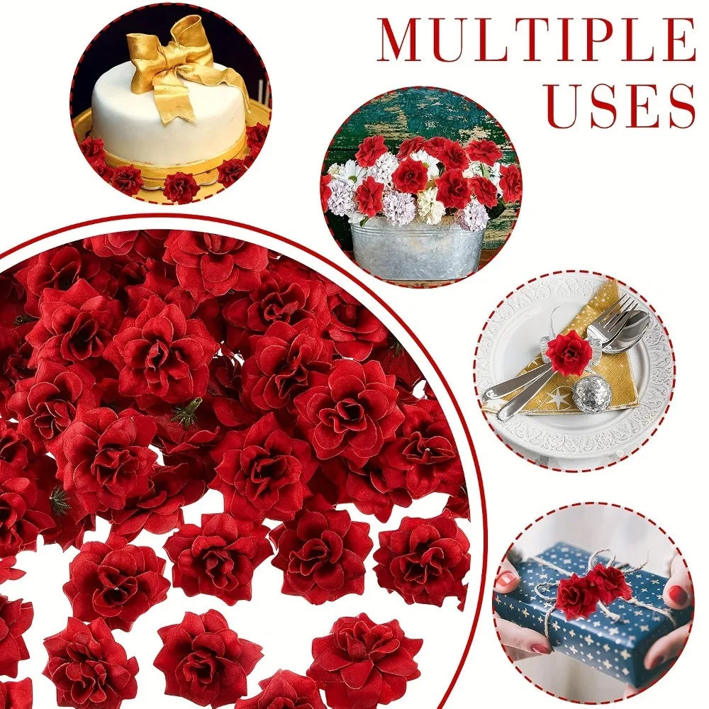 10/20Pcs Silk Artificial Rose Heads for Wedding & Home Decor Artificial Silk Flowers Babs