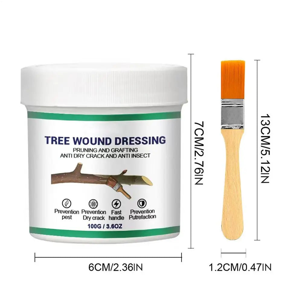 Tree Pruning Sealer Paste – Grafting & Wound Repair Tool Garden Pruning Sealer Babs 100g with brush