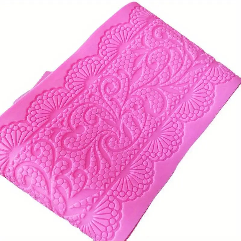 Silicone Embossed Cake Mat – Sugar Lace Fondant Decorating Mold Cake Decorating Mold Babs