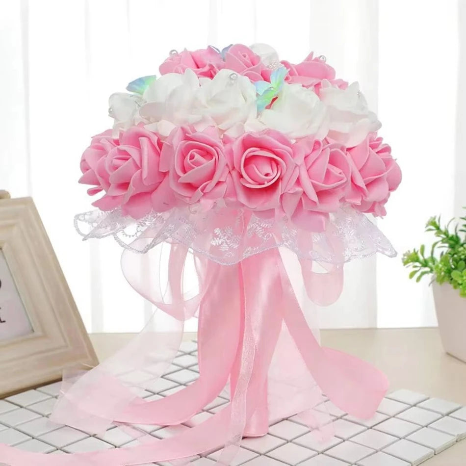 Foam Rose Artificial Flowers for Wedding, Wreath & DIY Décor Artificial Flower Heads Babs