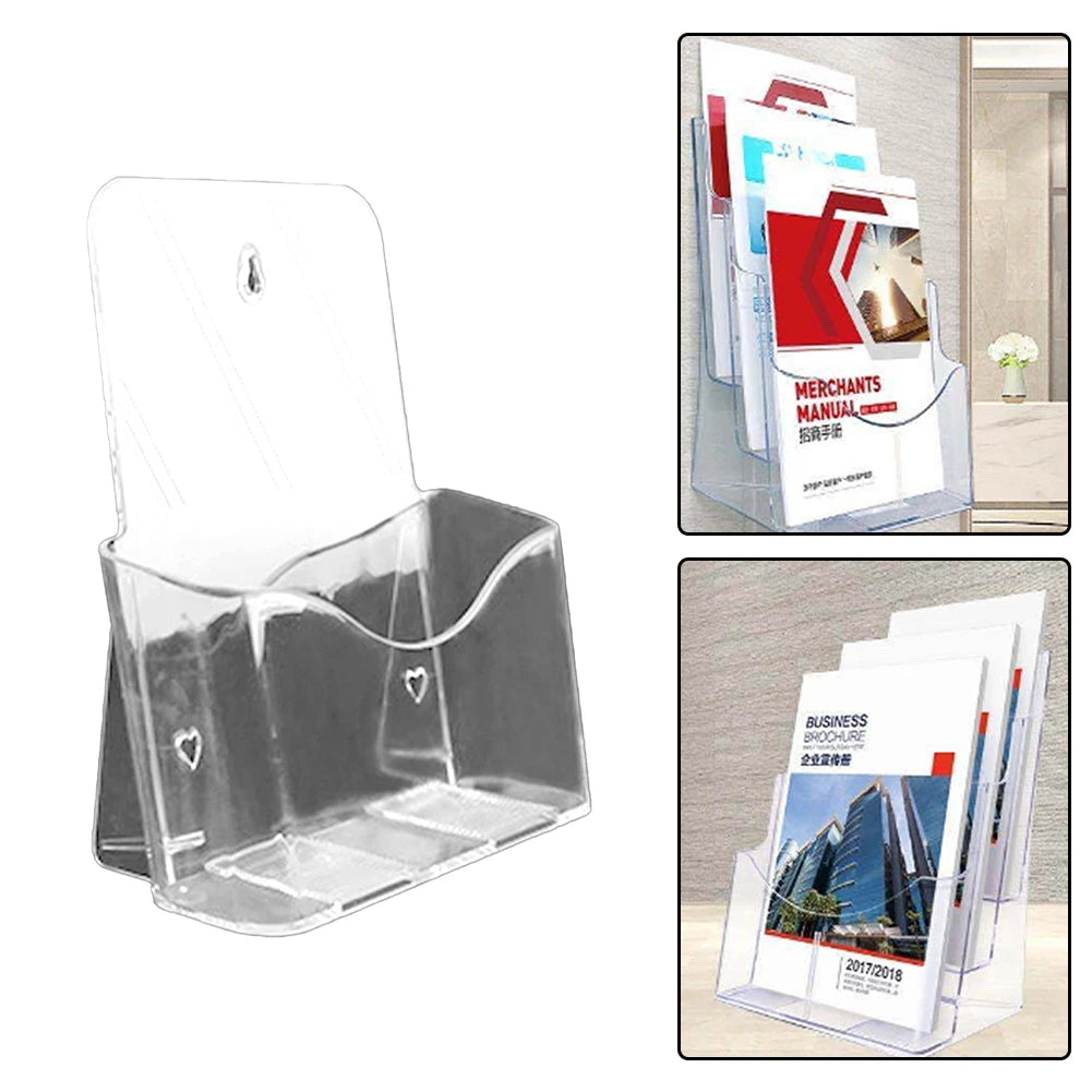 Acrylic A6 Brochure Holder – Clear Flyer Display Stand Brochure Display Stand Babs Default Title
