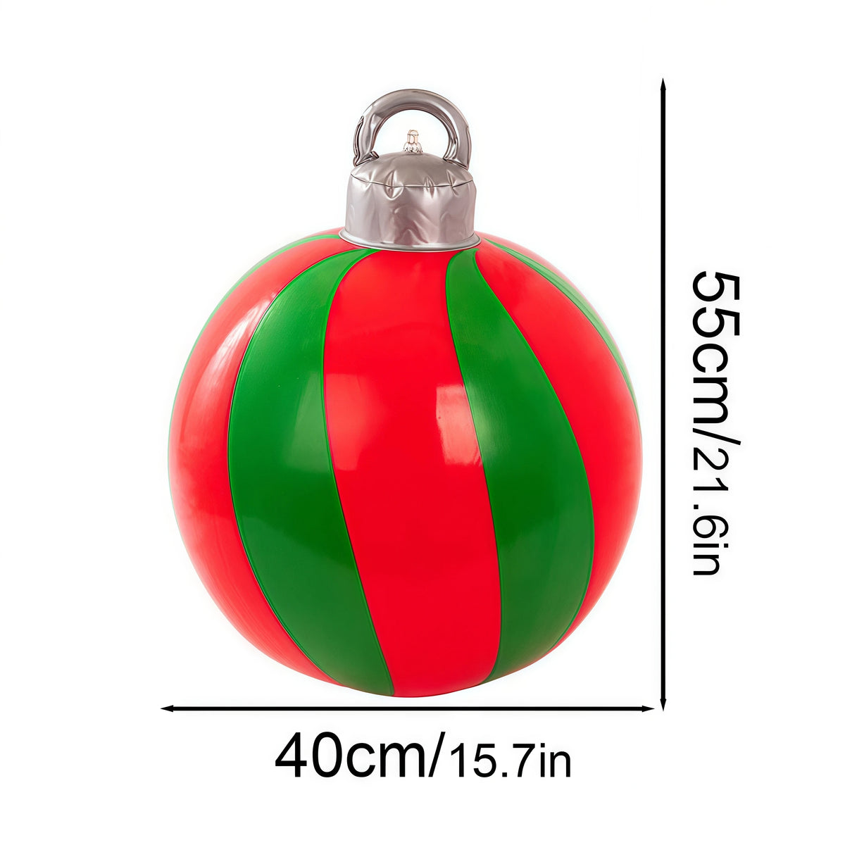 40cm Giant Inflatable Christmas Ball PVC Outdoor Xmas Ornament Inflatable Christmas Ornament Babs 1pcs 1 about 40cm