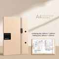 Foldable A4 to A5 Folder Board – Document File Organizer Foldable File Folder Babs khaki