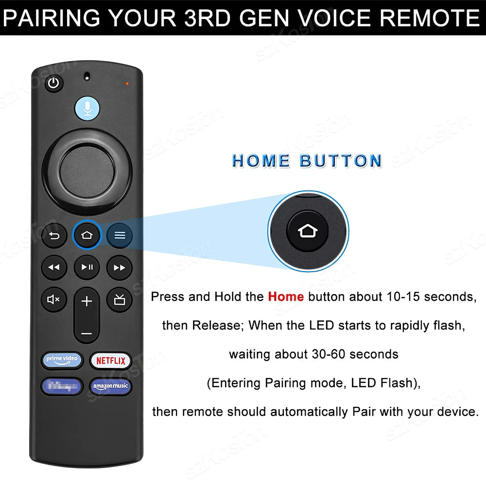 Voice Remote for Fire Stick 4K, 3rd Gen, Cube & Alexa TV Voice Remote Babs