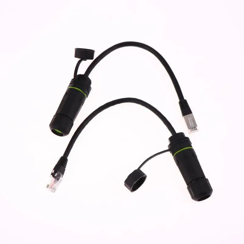 RJ45 Waterproof Network Pass-Through Connector Male to Female Network Connector Adapter Babs
