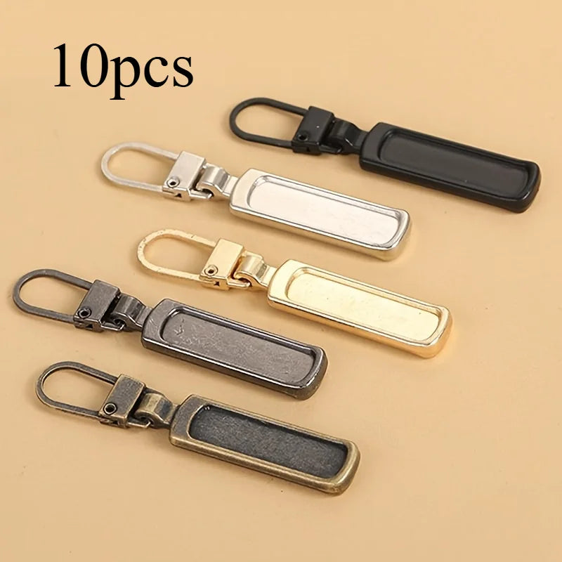 10pcs Detachable Metal Zipper Pullers – Zipper Repair Kit Zipper Repair Pullers Babs 10pcs