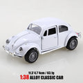 Retro Beetle Alloy Die-Cast Car Model – Collectible Gift Die-Cast Car Model Babs white