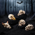 Gothic Raven Skull Resin Ornaments | Scrapbooking Décor 5/10pc Craft Embellishments Babs 5PCS