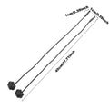 2Pcs Car Trunk Parcel Shelf Straps Nylon Sling & Rubber Ball Car Trunk Strap Babs A
