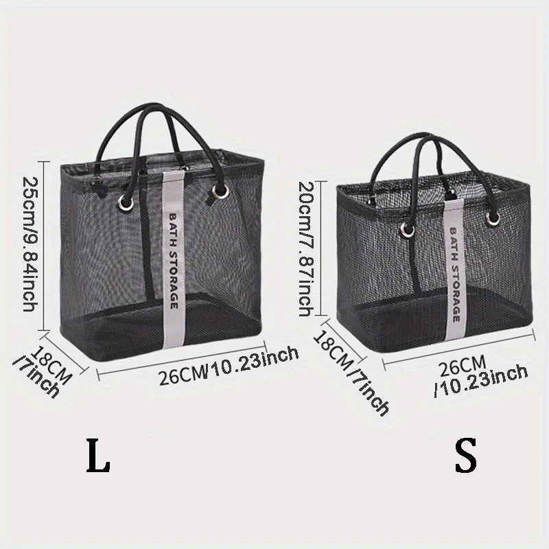 Foldable Mesh Shower Caddy Tote – Dorm Room Essential Shower Caddy Tote Babs