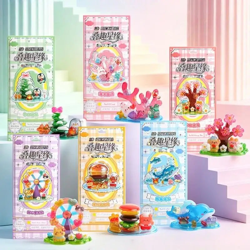 3D Crystal Animal Stickers – DIY Kids Craft & Party Gift Kids Craft Stickers Babs