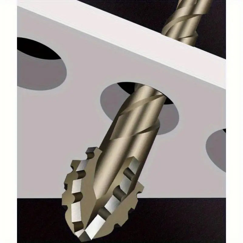 3-Piece Carbide Tipped Sawtooth Drill Bits | Hex Shank – Tile & Glass Drill Bit Set Babs