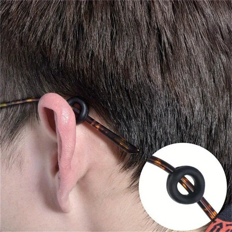 10 Pairs Silicone Eyeglass Temple Tips – Anti-Slip Ear Hooks Eyeglass Accessories Babs